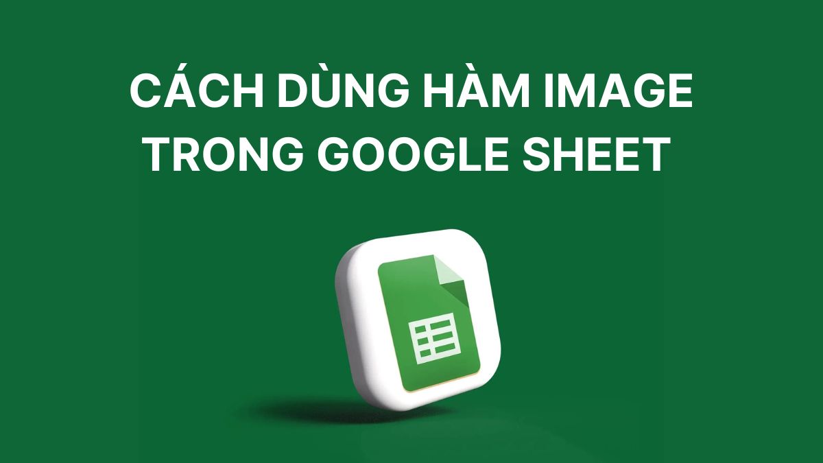 Hàm IMAGE trong Google Sheet là gì? Cú pháp & Cách dùng